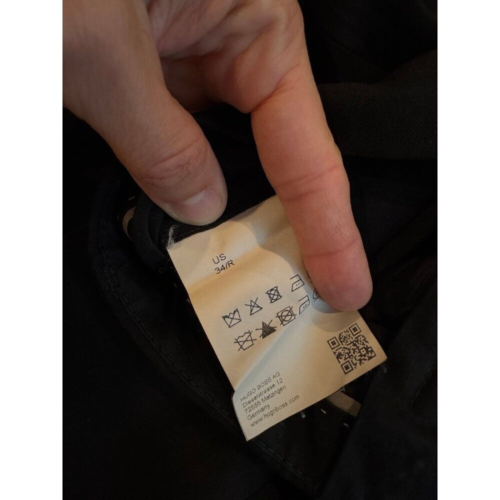 HUGO BOSS Men’s Black Dress Pants 34R - Picture 2 of 6